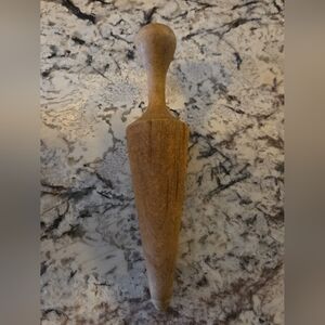 Vintage Wooden Cone Pestle Masher Primitive Farmhouse Kitchen Tool Canning Sieve